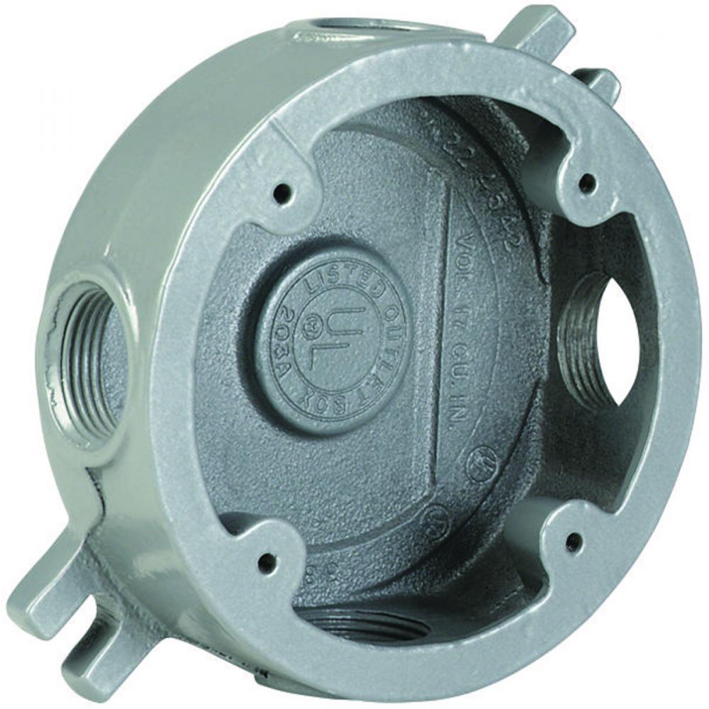 ROUND OUTLET 1-5/8&#34; 3/4&#34; HUB