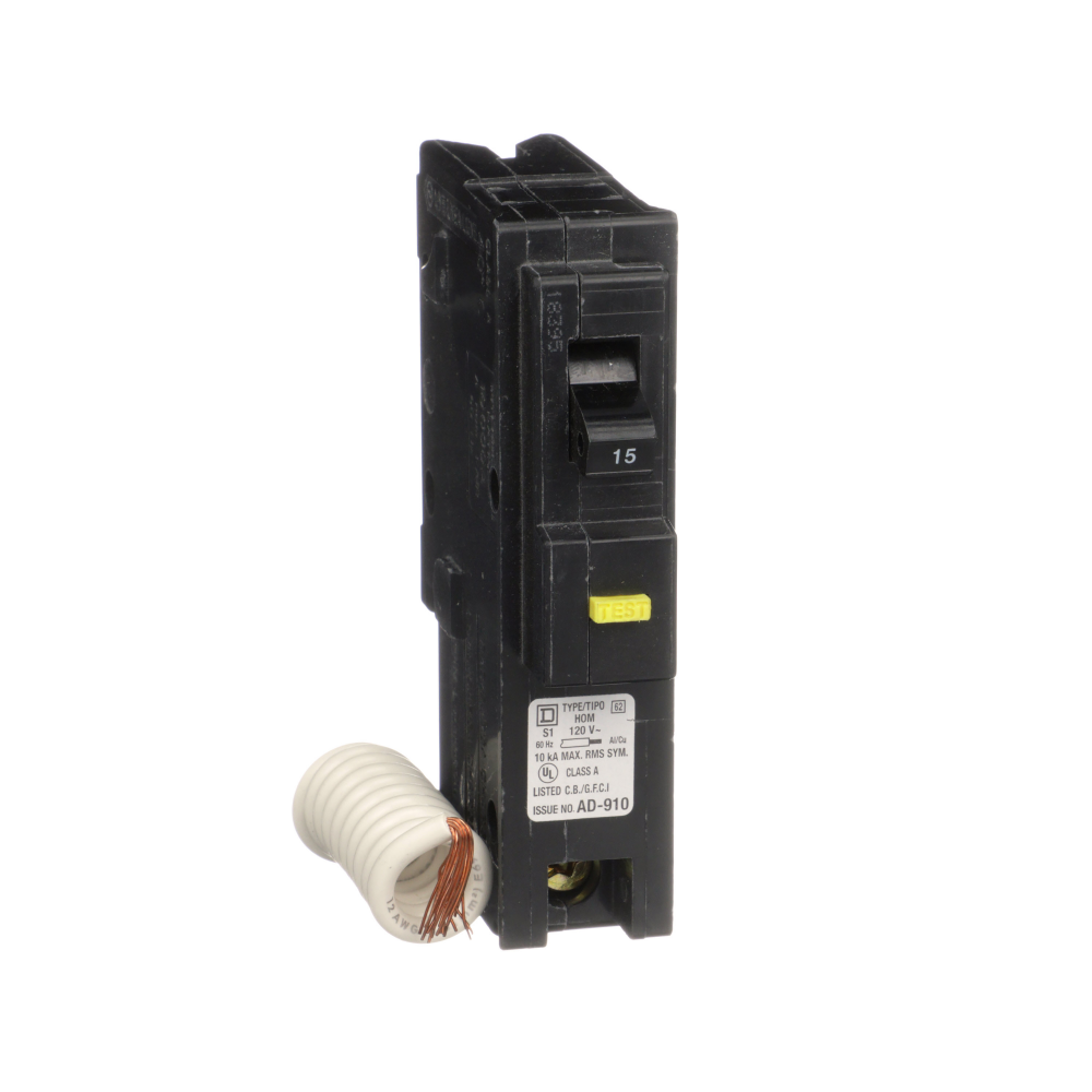 Mini circuit breaker, Homeline, 15A, 1 pole, 120
