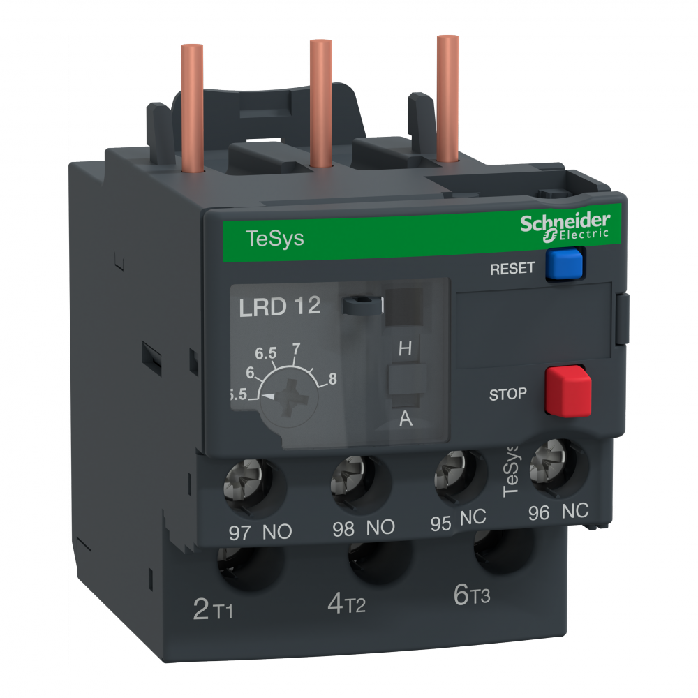 TeSys Deca, thermal overload relay, 5.5 to 8 A,