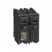 Schneider Electric HOM215 - Mini circuit breaker, Homeline, 15A, 2 pole, 120