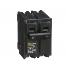 Schneider Electric HOM225 - Mini circuit breaker, Homeline, 25A, 2 pole, 120