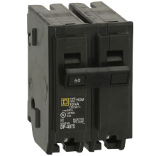 Schneider Electric HOM250 - Mini circuit breaker, Homeline, 50A, 2 pole, 120