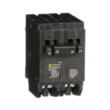 Schneider Electric HOMT2020220 - Tandem circuit breaker, Homeline, 2 x 1 pole at