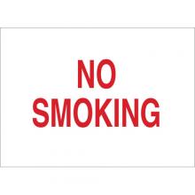 Brady 72024 - B120,10X14,RED/WHT,NO SMOKING